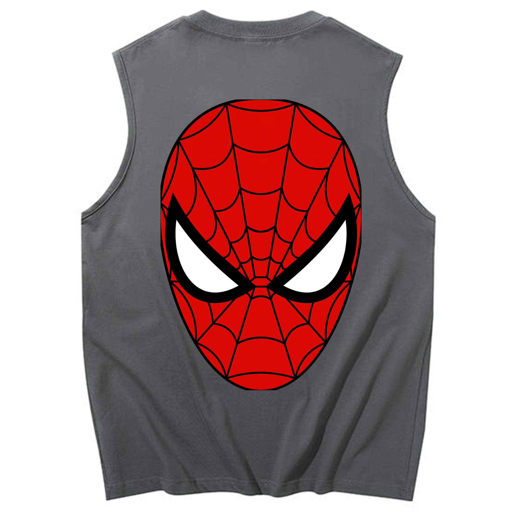 （画像用） Spider Man スパイダーマン コットン100％タンクトップ（背面プリント）